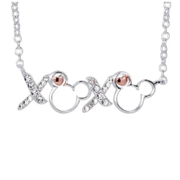 Disney Other - DISNEY Mickey Mouse XOXO Forever Yours 18” Fine Silver Plated Necklace Necklace